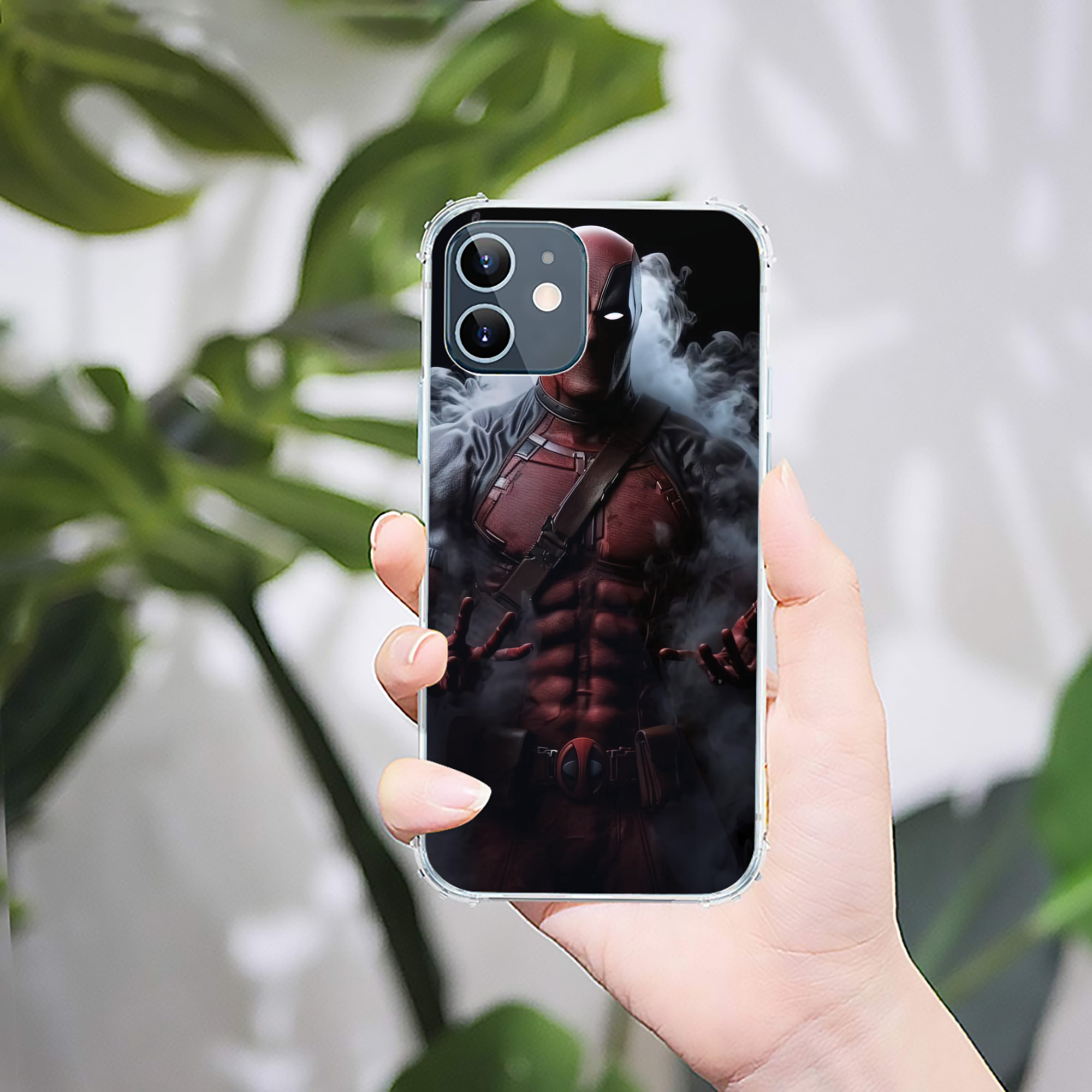 （画像用） Deadpool デッドプール 【iPhone 12シリーズ対応】透明スマホケース（クリアソフトケース）
